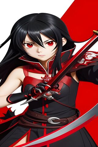 Fierce Warrior in Red ⚔️🔥