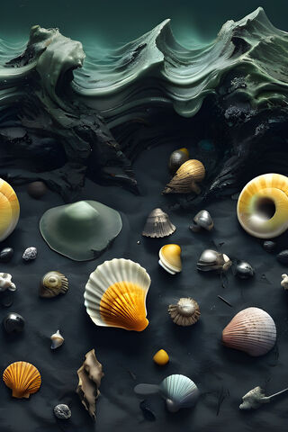 A Group Of Sea Shells