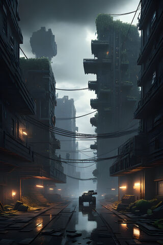 Futuristic Urban Jungle 🌆🌿