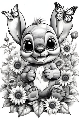 A Skull With Flowers