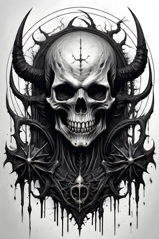 Dark Elegance: The Skull Emblem 🖤💀