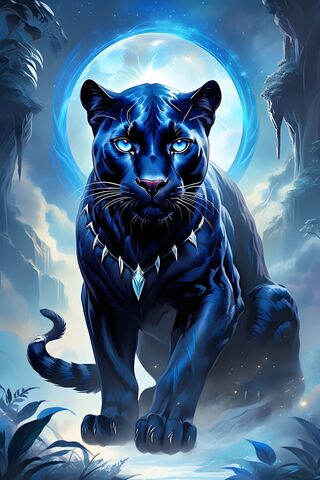 A Blue Cat In Water