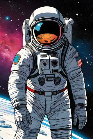 A Person In A Space Suit