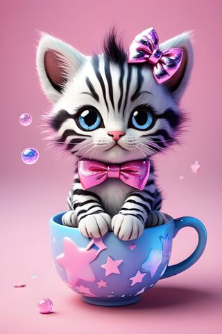 A Cat Wearing A Bow Tie