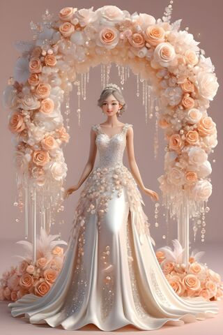 A Person In A Wedding Dress