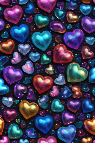 A Pile Of Colorful Rocks