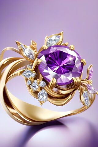 Elegant Amethyst Blosso..