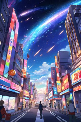 A Street With Buildings..