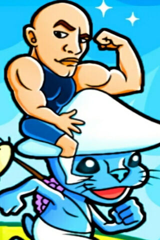 Animated Smurf Cat