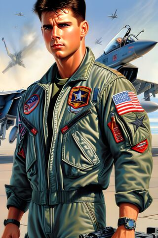 A Very Very Handsome Version Of Maverick From Top Gun ??????