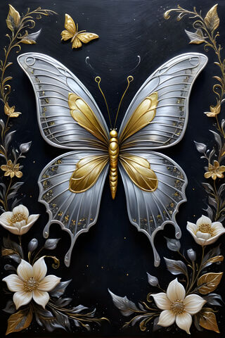 A Butterfly On A Flower