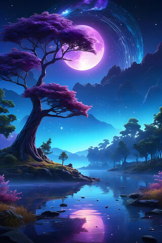 A Body Of Water With Trees and Plants Around It