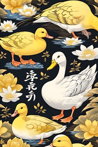 A Group Of Ducks