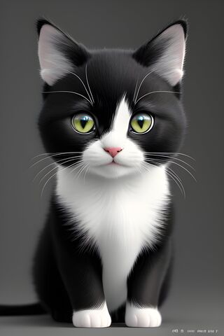 A Black and White Cat