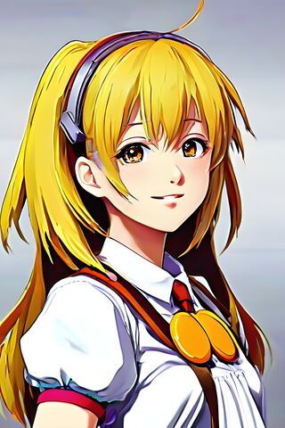 Cheerful Anime Girl wit..