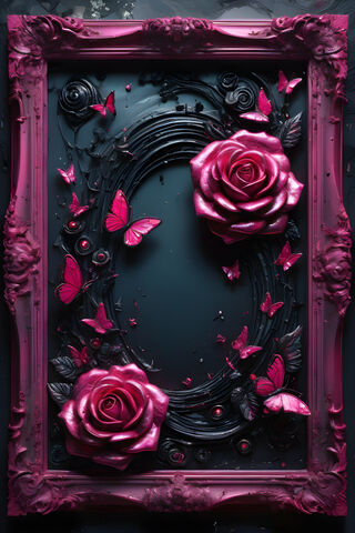 A Red Rose Frame