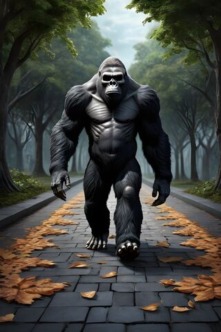 A Statue Of A Gorilla