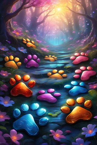 A Group Of Fish Swimmin..