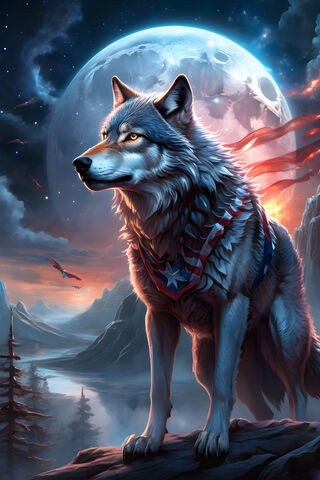 A Wolf With A Cape