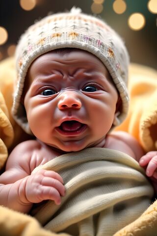 A Baby With A Hoodie