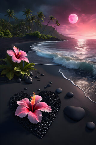 A Flower On A Beach