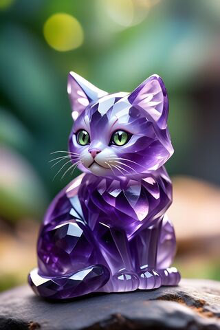 Sparkling Purple Cat Fi..
