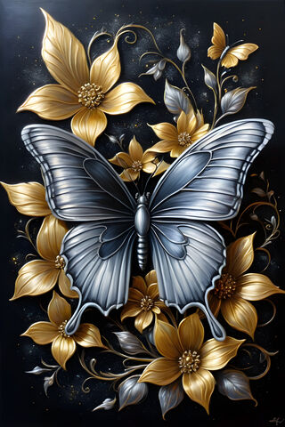 A Butterfly On A Flower