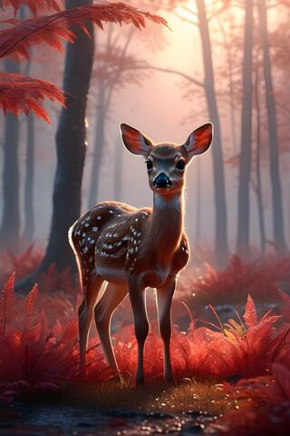 A Deer In A Forest