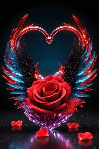 A Rose In A Heart Shape