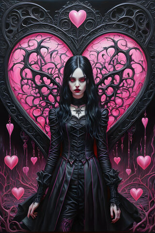 A Woman In A Black Garment