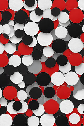 A Group Of Black and White Circles
