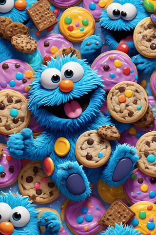 A Group Of Cookies