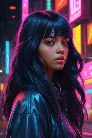 A Woman With Dark Hair