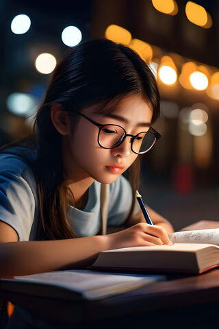 Nighttime Reflections ✨📚