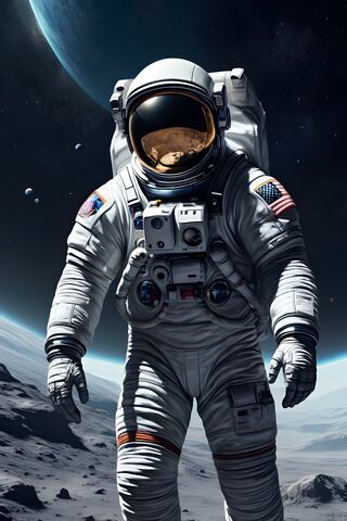 A Person In A Space Suit