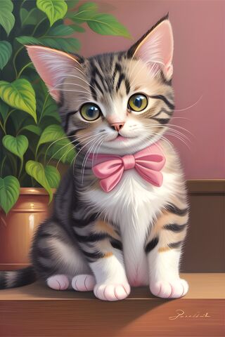 Dapper Kitty: The Bow Tie Trendsetter' 🎀🐾