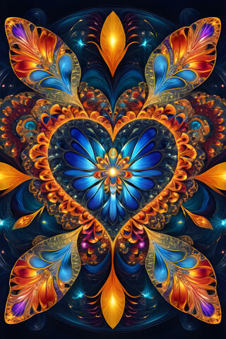 Abstract Butterfly Hea -ART 1