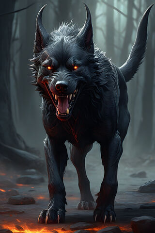 The Fiery Guardian 🐺🔥