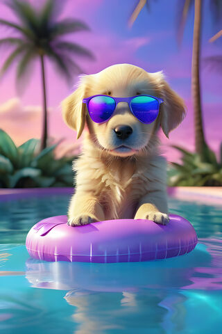 A Dog Wearing Sunglasses