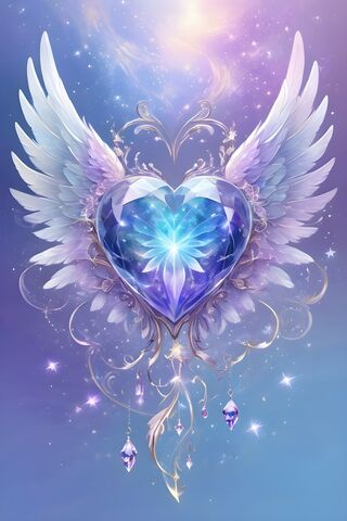 Angle Wings and Heart