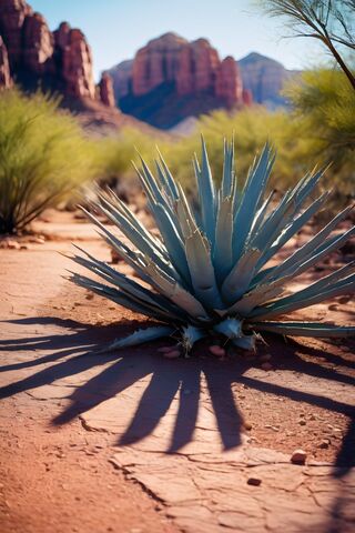 Desert Beauty: Agave in the Sun 🌵☀️