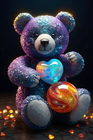 A Purple Teddy Bear