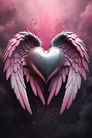 A Pink Flower With A Black Center