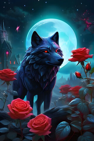 A Black Dog With Red Eyes