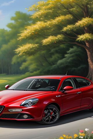 Sleek Red Beauty on a S..