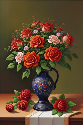 Blooming Elegance: A Floral Delight 🌹✨