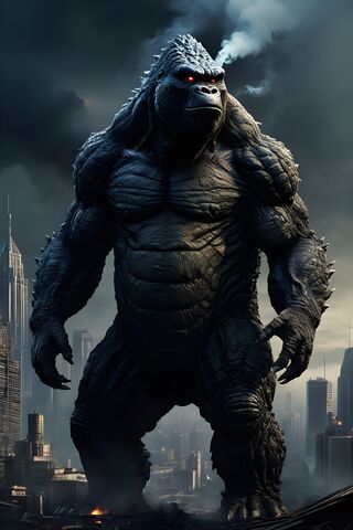 A Large Gorilla Statue