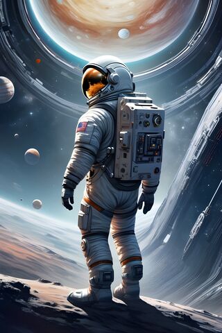 A Person In A Space Suit