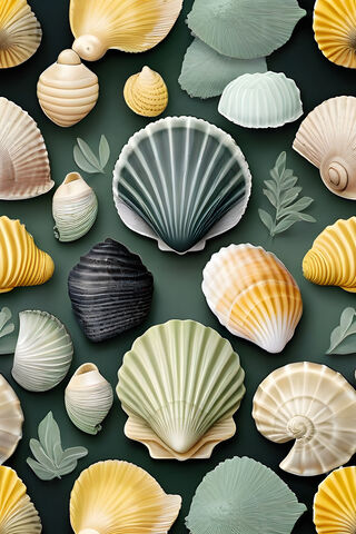 A Group Of Sea Shells