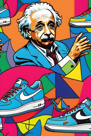 Einstein's Colorful Kick